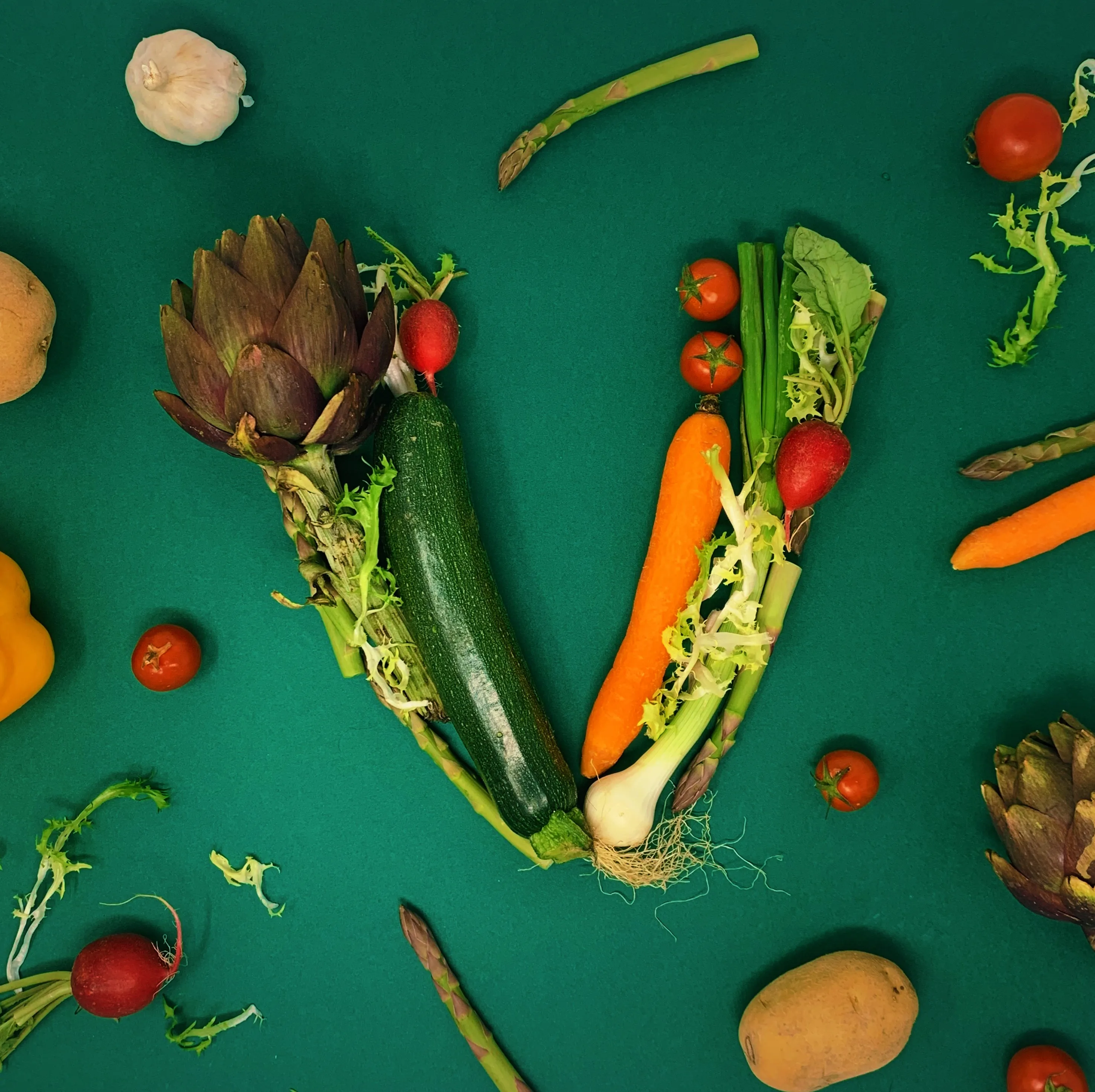 V made from food