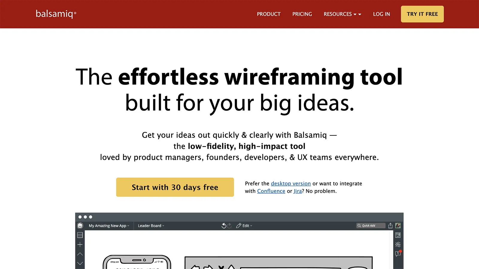 balsamiq.com before the rebrand