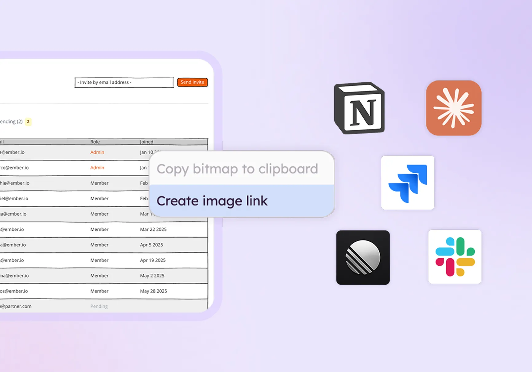The new brand across integrations and export
