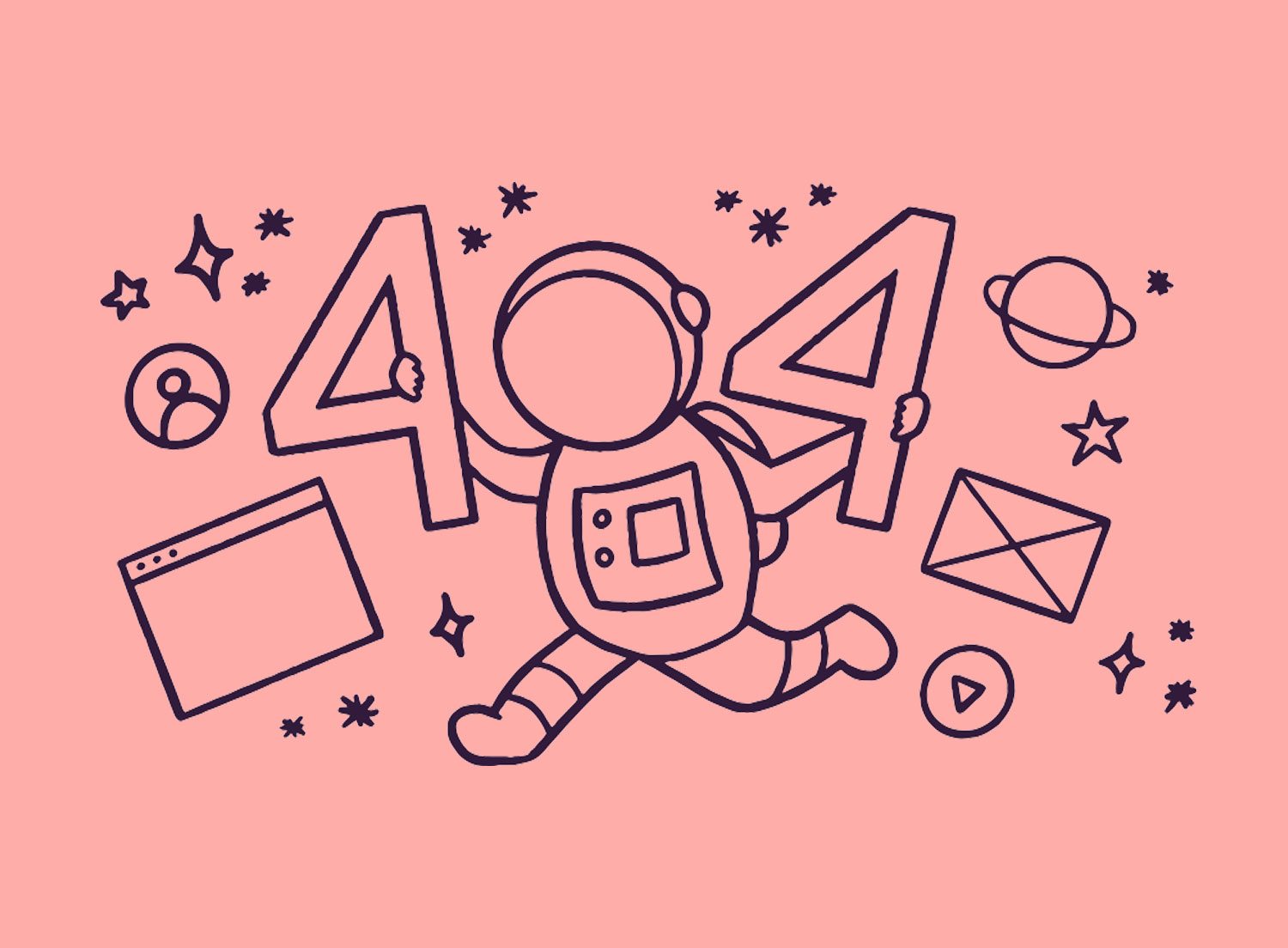 404 Error Not found - Illustration by Laura Lei