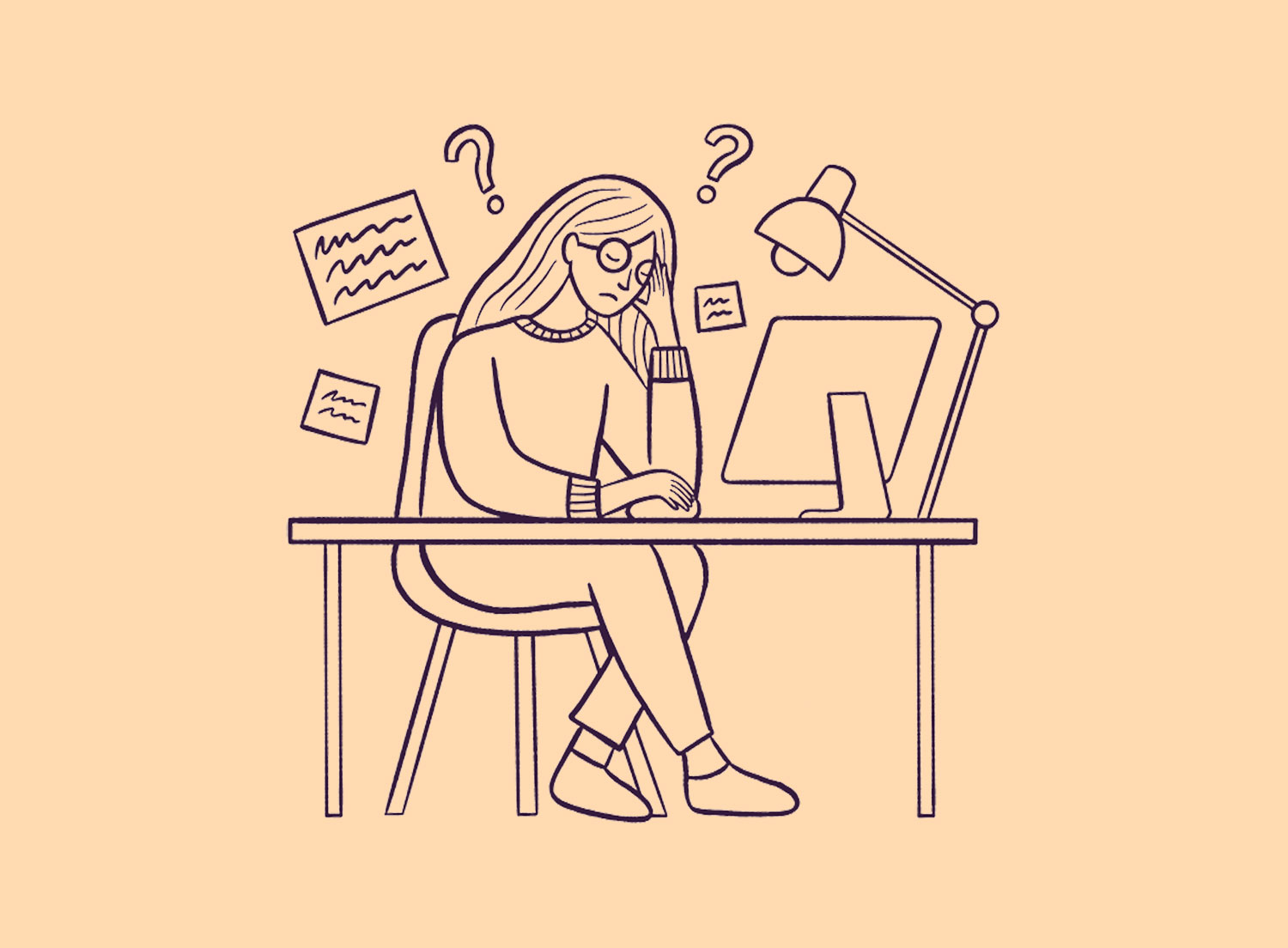 Wasting time - Illustration by Laura Lei