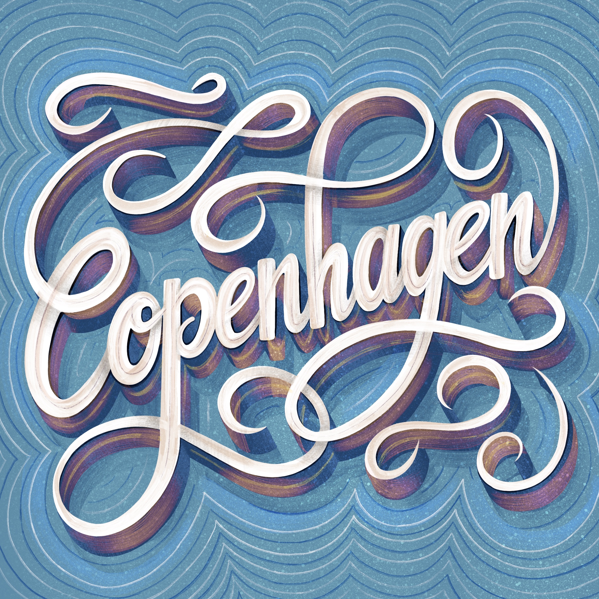 Copenhagen - Lettering by Laura Lei