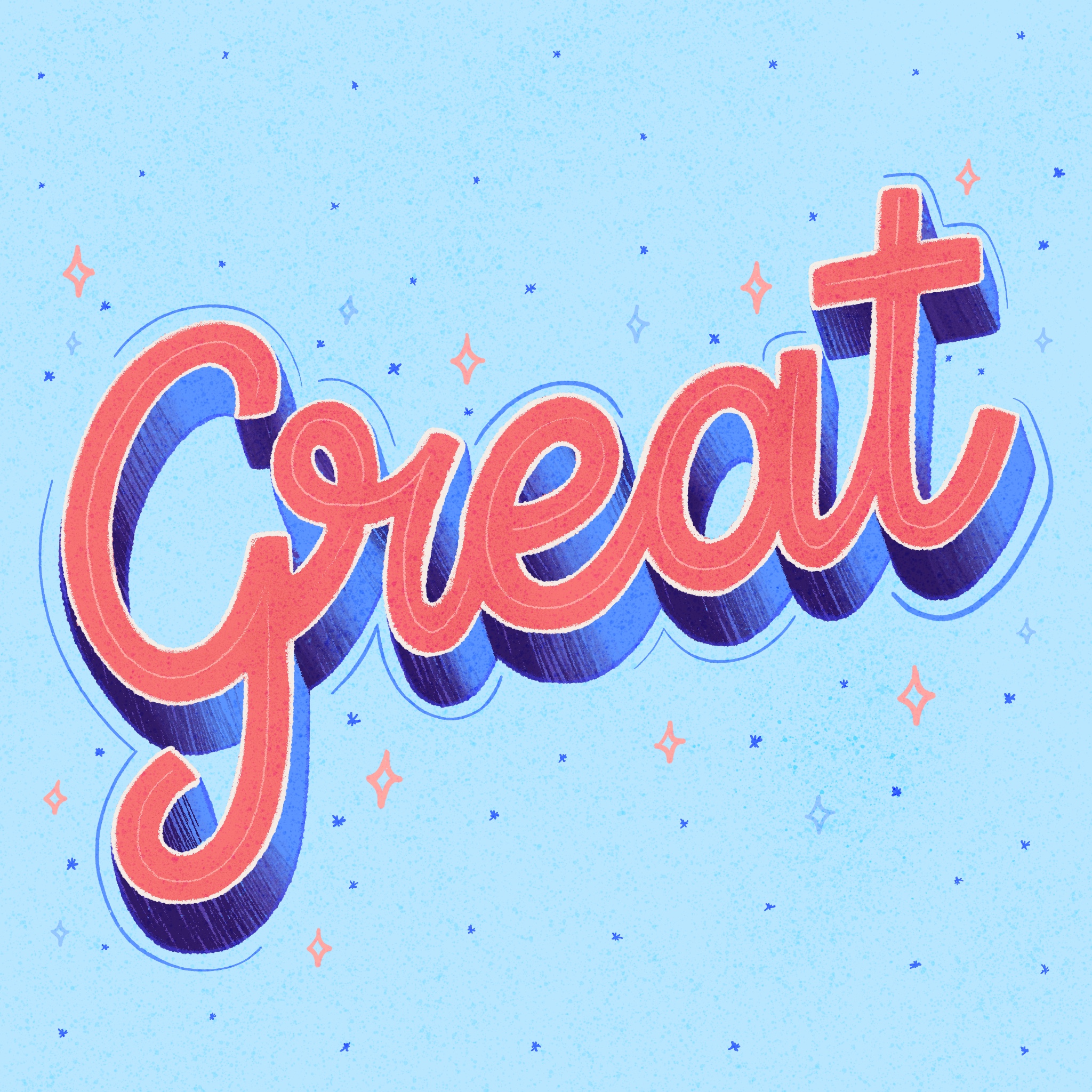 Great - Lettering by Laura Lei